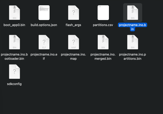 Compiled firmware file